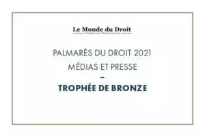 Palmarès du droit - Médias et presse 2021 bronze