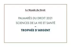 Palmarès du droit - Sciences de la vie et santé 2021 Argent