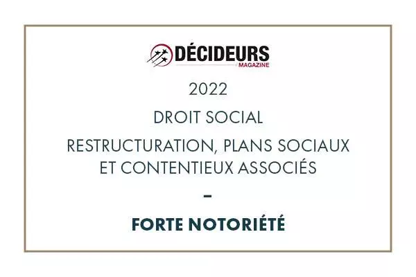 Restructuration plan sociaux 2022