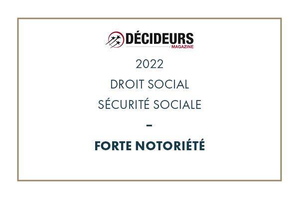 Sécurité sociale 2022
