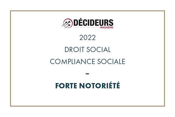 Compliance sociale 2022