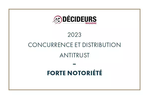 Concurrence et distribution antitrust 2023