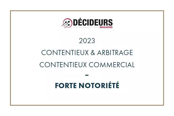 Contentieux et arbitrage 2023