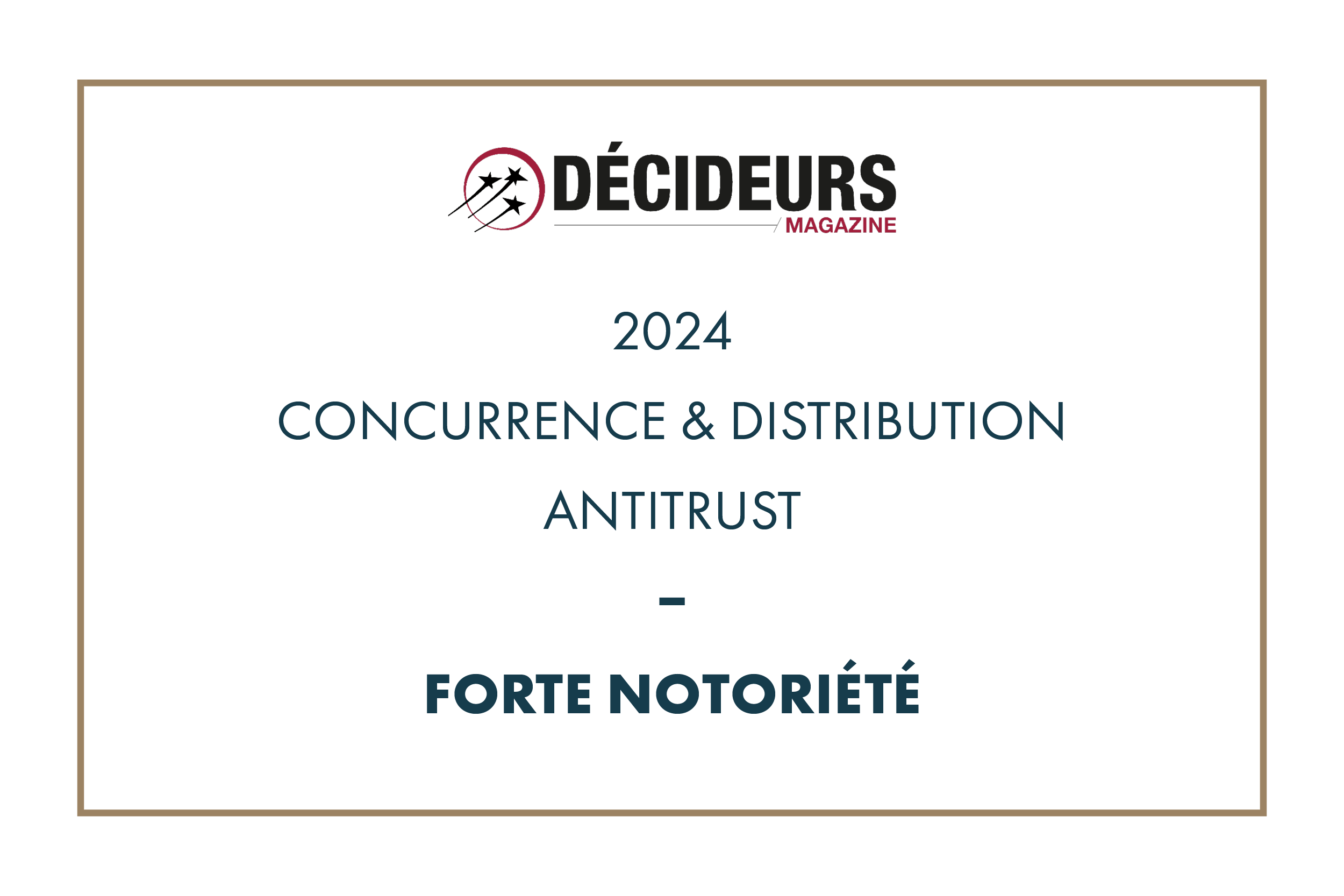 Décideurs Magazine 2024 – Concurrence & Distribution – Antitrust
