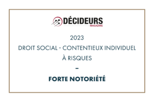 Décideurs Magazine 2023 - Droit social - Contentieux individuel à risques