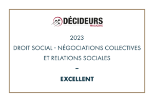 Décideurs Magazine 2023 - Droit social - Négociations collectives et relations sociales