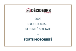 Décideurs Magazine 2023 - Droit social - Sécurité sociale